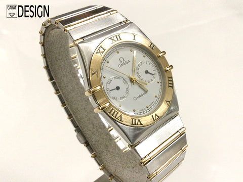 Omega constellation day-date steel gold 32 mm
