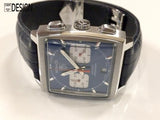 Tag Heuer Monaco. blue dial. Steve McQueen.