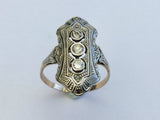 Antique Gold Ring with Diamonds