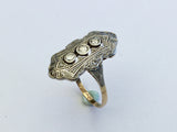 Antique Gold Ring with Diamonds