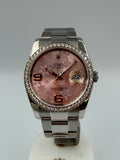 Rolex datejust flower light pink
