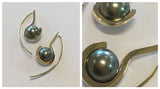 Earrings with pearls - different