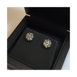 Stud earrings with brilliants - different